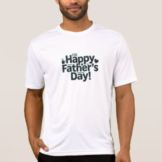 Camiseta Diseño de textos del Día del Padre Feliz
