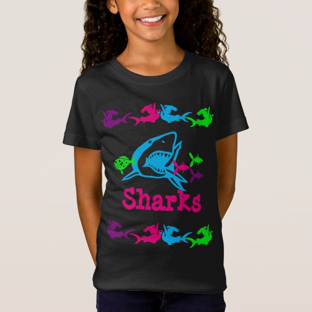 Camiseta Diseño de tiburones (Anverso)