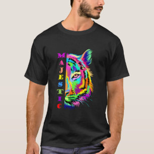Camiseta Diseño de tigre de varios colores