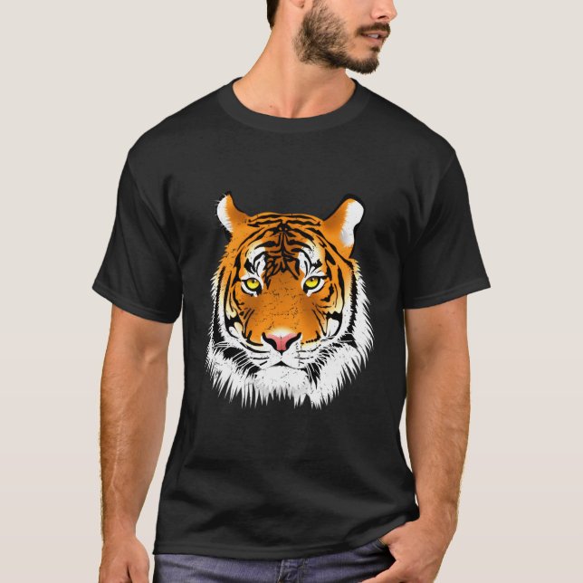 Camiseta Diseño de tigres con problemas (Anverso)