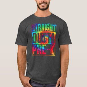 Camiseta Diseño de tinte de borde directo pre K para hombre