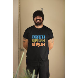 Camiseta Diseño de tipografía audaz BRUH
