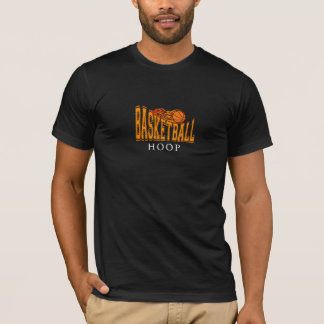 Camiseta Diseño de tipografía de baloncesto en llamas