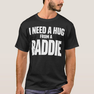 Camiseta Diseño de tipografía de cita divertida de un abraz