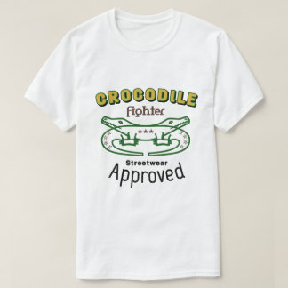 Camiseta diseño de tipografía de cocodrilo