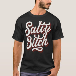 Camiseta Diseño de tipografía de época salada