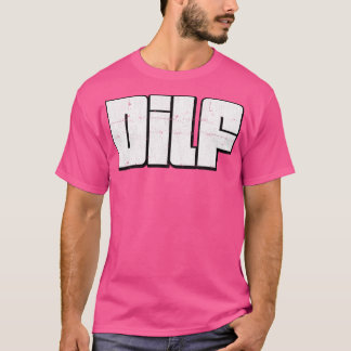 Camiseta Diseño de tipografía de estilo retro DILF
