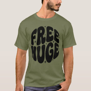 Camiseta Diseño de tipografía de texto enorme gratis con de