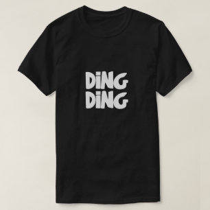 Camiseta Diseño de tipografía Ding Ding Bold