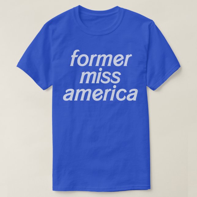 Camiseta Diseño de tipografía divertida de Miss América (Diseño del anverso)