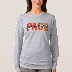 Camiseta Diseño de tipografía en negrita para enfermera de