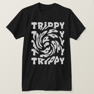Camiseta Diseño de tipografía espiral trippy