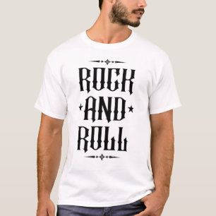 Camiseta Diseño de tipografía gótica Rock and Roll