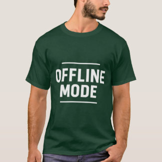 Camiseta Diseño de tipografía minimalista en modo fuera de