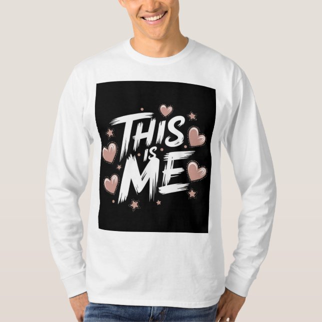 Camiseta Diseño de tipografía negrita (Anverso)