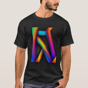 Camiseta Diseño de tipografía neonatal - Texto brillante y
