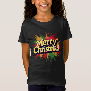 Camiseta Diseño de tipografía para navidades