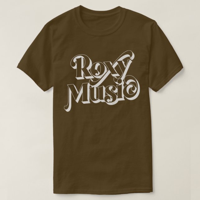 Camiseta Diseño de tipografía retro de música Roxy1 (Diseño del anverso)