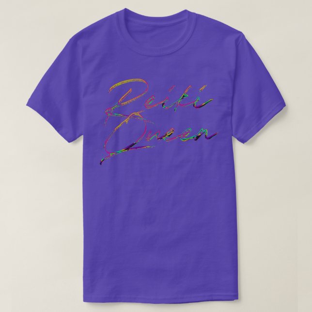 Camiseta Diseño de tipografía retro de Reiki (Diseño del anverso)
