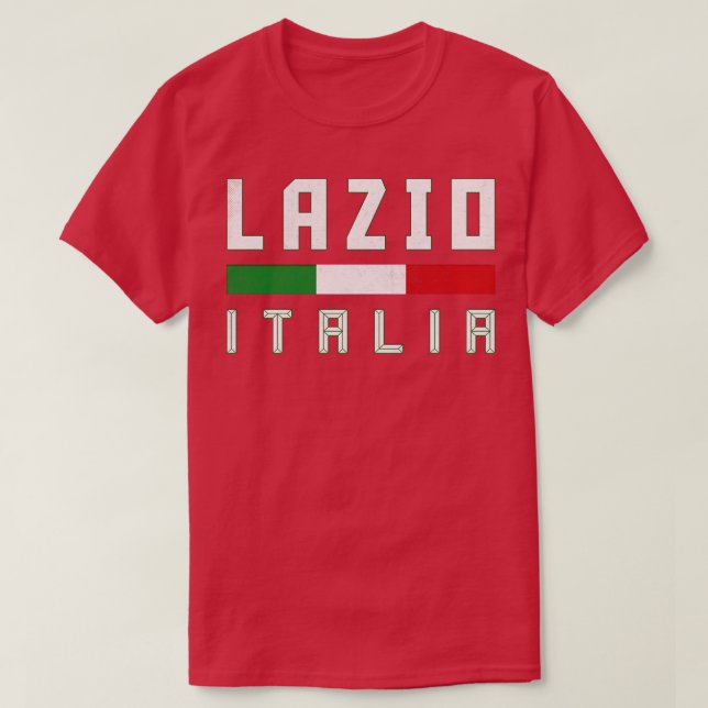 Camiseta Diseño de tipografía retro italiana de Lazio (Diseño del anverso)