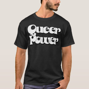Camiseta Diseño de tipografía retro original de Queer Power