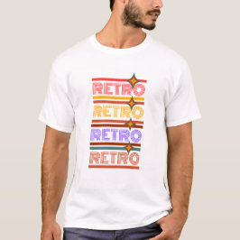 Camiseta Diseño de tipografía retro vibrante
