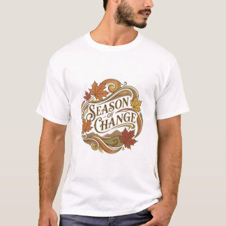 Camiseta diseño de tipografía Season of Change