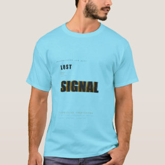 Camiseta Diseño de tipografía tecnológica Lost Signal