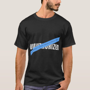 Camiseta Diseño de tipografía tecnológica no autorizada