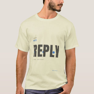 Camiseta Diseño de tipografía tecnológica sin respuesta