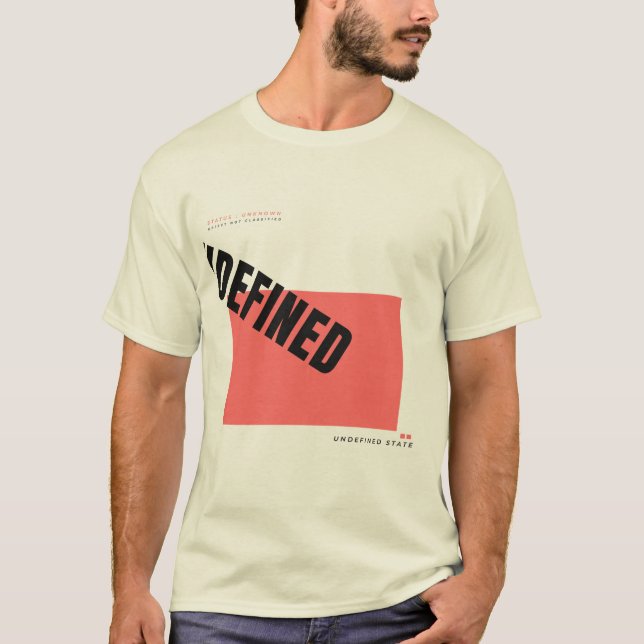 Camiseta Diseño de tipografía Undefined Tech (Anverso)