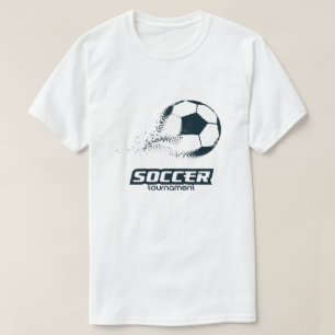 Camiseta Diseño de Torneo de Balón de Fútbol de Partículas