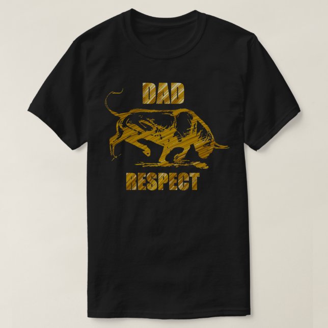Camiseta Diseño de Toros de Respeto a Papá (Diseño del anverso)