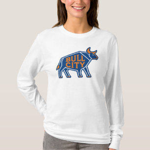 Camiseta Diseño de toros geométricos de la ciudad del toro