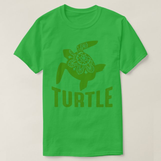Camiseta Diseño de tortuga 1 (Diseño del anverso)
