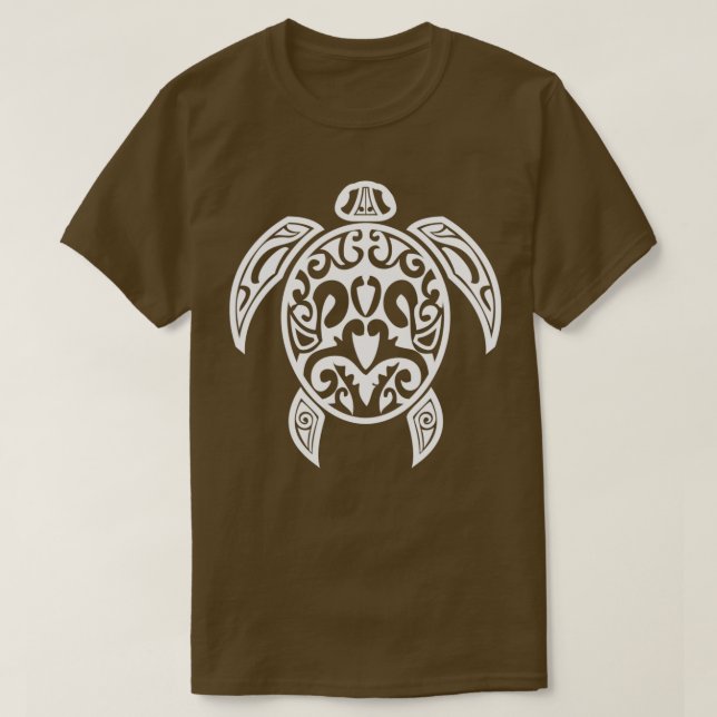 Camiseta Diseño de tortuga tribal (Diseño del anverso)