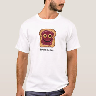 Camiseta Diseño de Tostada de Jalea Llena de Amor