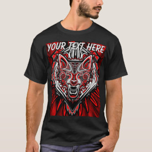 Camiseta Diseño de tótem tribal Haida de lobo
