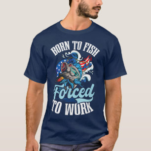 Camiseta Diseño De Trabajo Forzado De Pescado Pesquero De B