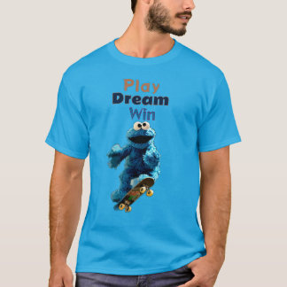 Camiseta Diseño de Trampa de Aire Cookie Monster Skateboard