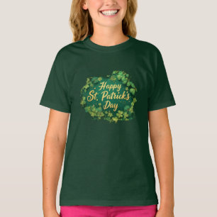 Camiseta Diseño de trébol del día de San Patricio feliz