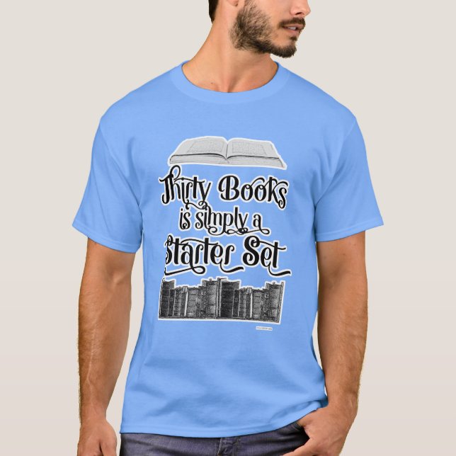 Camiseta Diseño de Treinta Libros Starter Set Book Lover (Anverso)