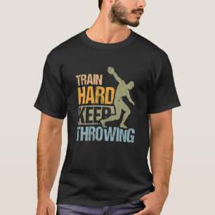 Camiseta Diseño De Tren Duro De Tirar Para Discus Thrower