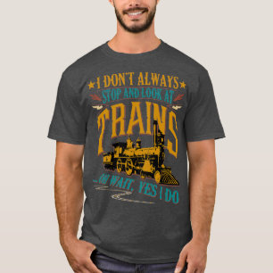 Camiseta diseño de trenes divertidos locomotor gráfico