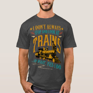 Camiseta diseño de trenes divertidos locomotor gráfico