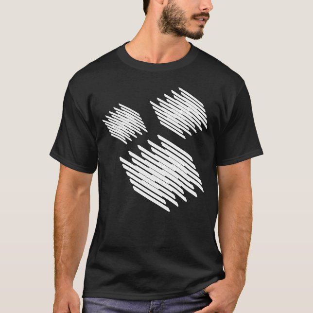 Camiseta diseño de tres cuadrados geométricos (Anverso)