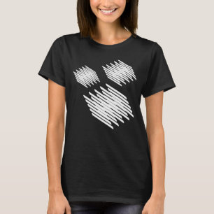 Camiseta diseño de tres cuadrados geométricos
