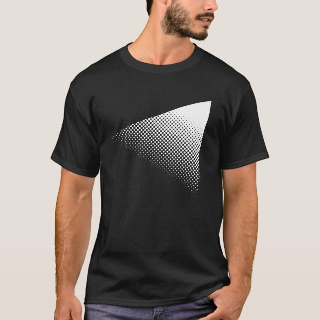 Camiseta diseño de triángulo de raster geométrico (Anverso)