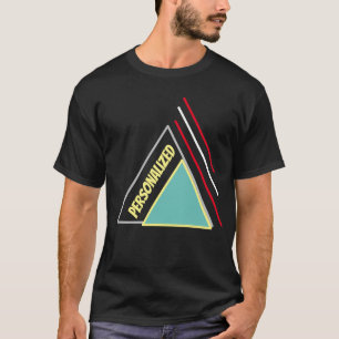 Camiseta Diseño de triángulo moderno Personaliza Unisex Ele