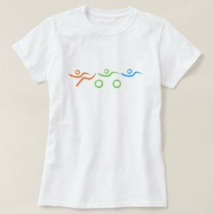 Camiseta Diseño de triatlón fresco y único